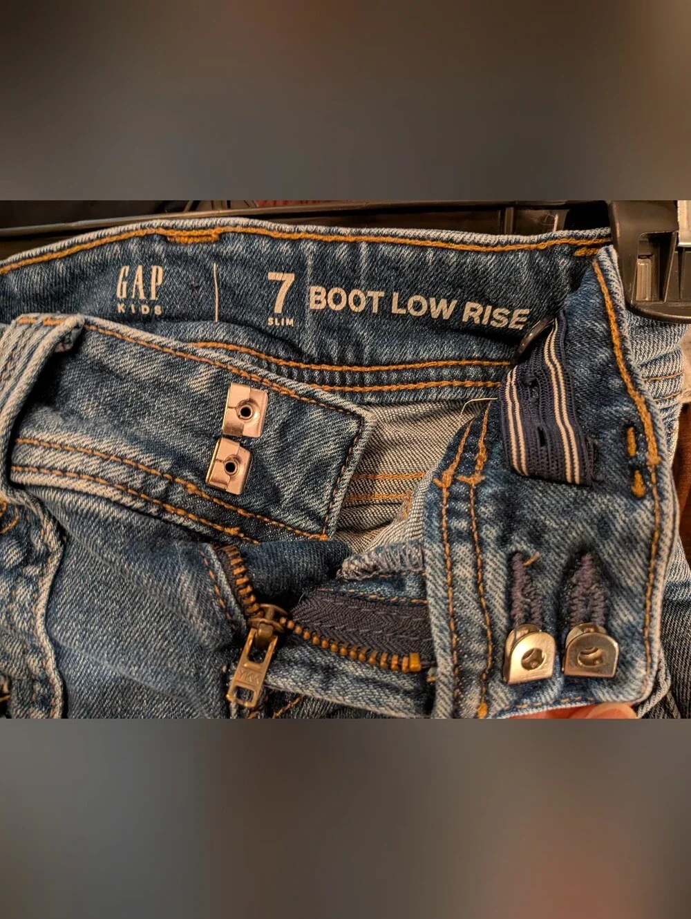 Gap Kids 7 Slim Boot Low Rise Jeans